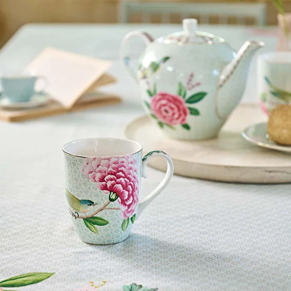 Blushing Birds İkili Beyaz Büyük Mug Seti 350 ml.