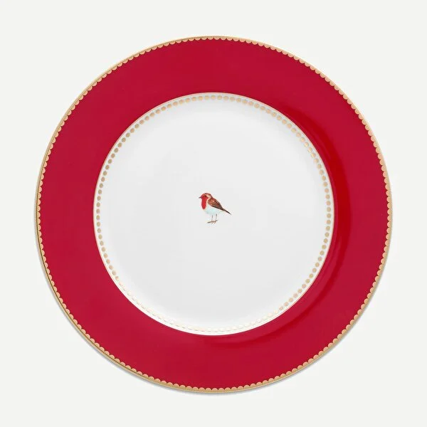 KIRMIZI  SERVİS TABAĞI 26.5CM.LİK