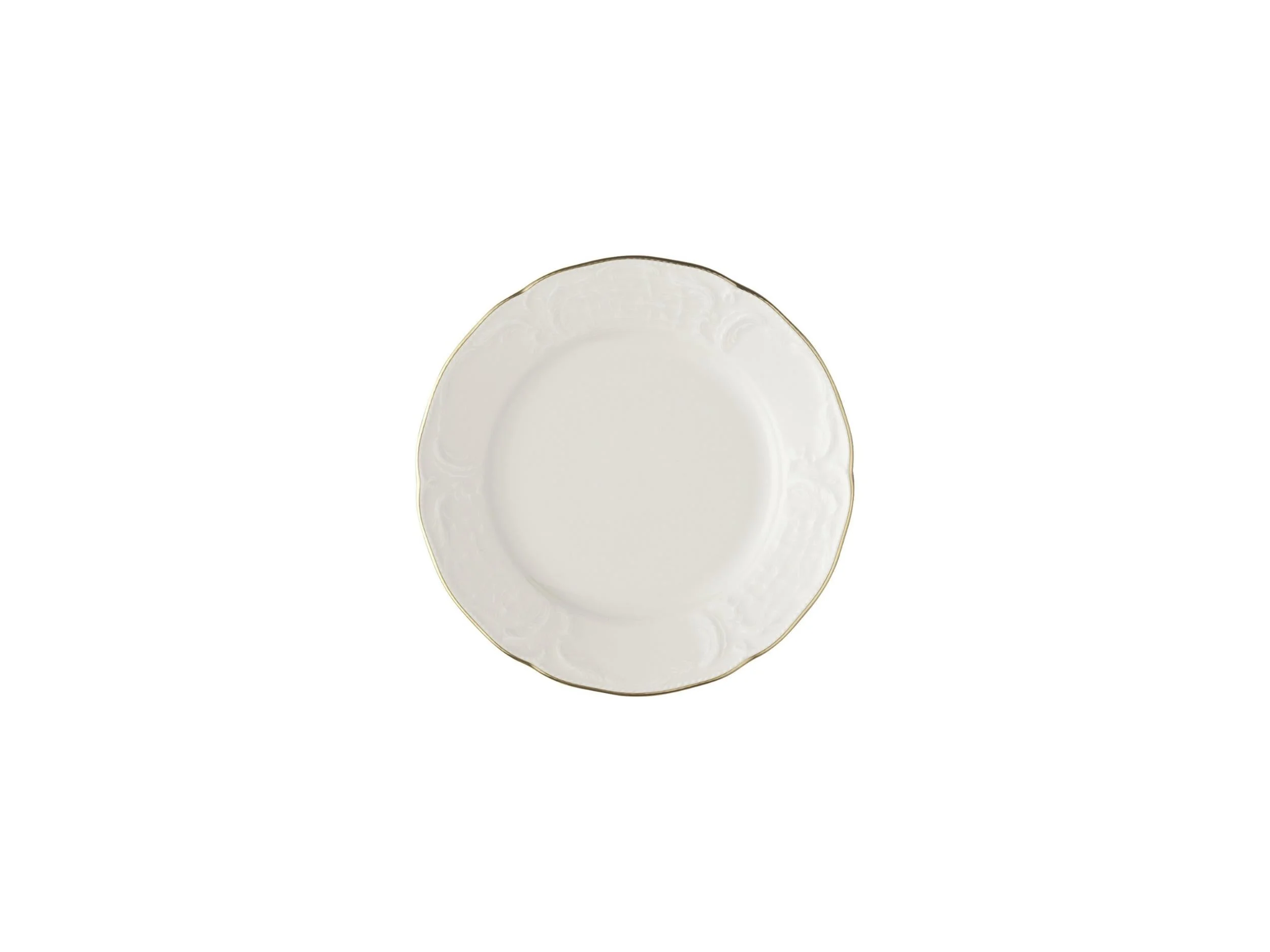 ELFENBEIN GOLD 17 CM EKMEK TABAK