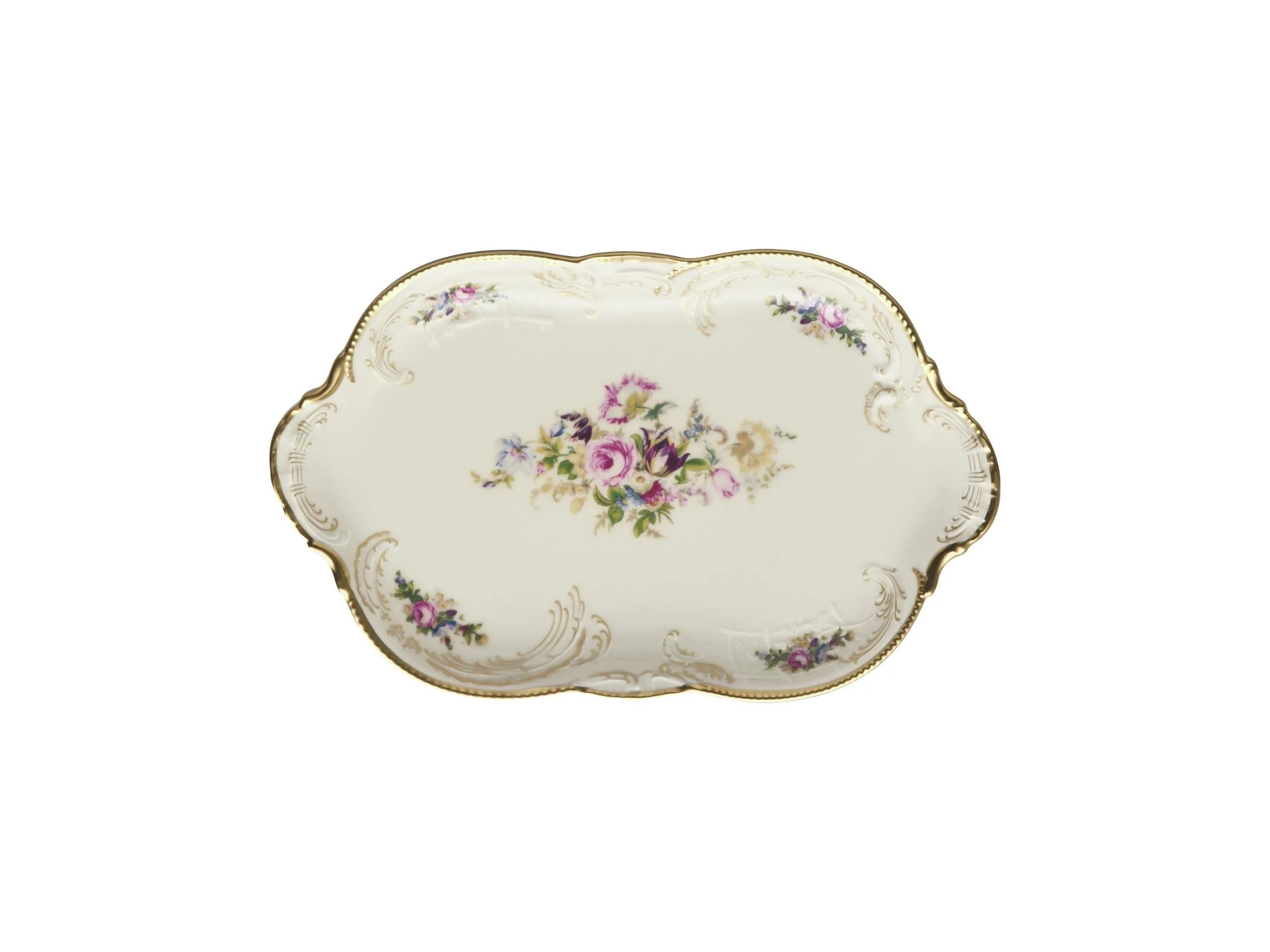 Sansouci Elfenbein Diplomat 28 Cm Oval Servis Tabağı