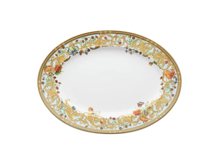 Le Jardin De Versace 34 Cm Oval Servis Tabağı