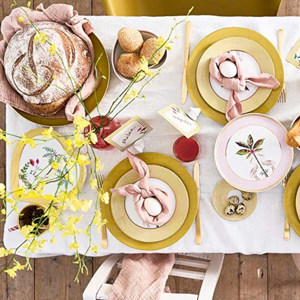 Sarı Porselen Çukur Tabak 21,5 cm