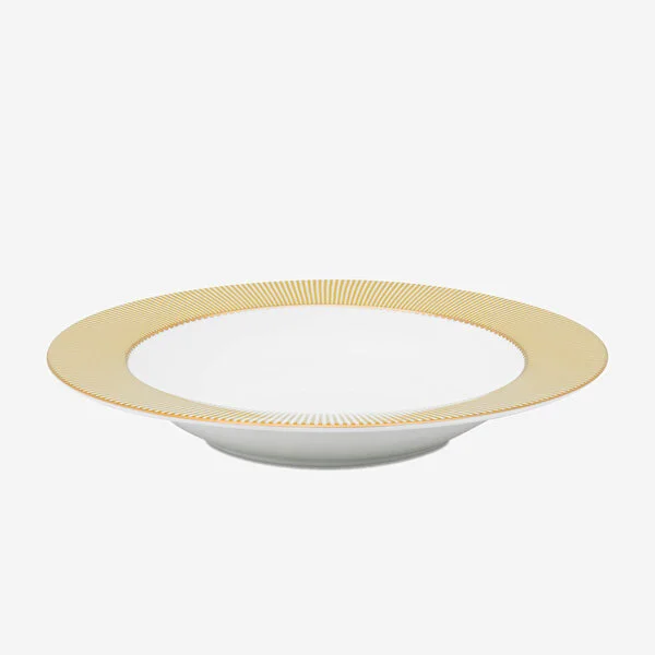 Sarı Porselen Çukur Tabak 21,5 cm