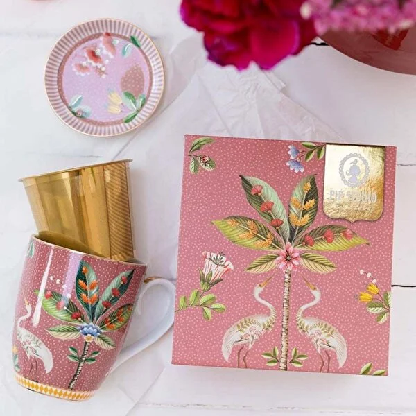 La Majorelle Pembe Tek Kişilik Çay Seti 350 ml