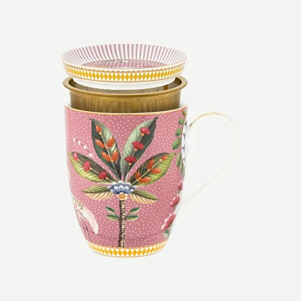 La Majorelle Pembe Tek Kişilik Çay Seti 350 ml