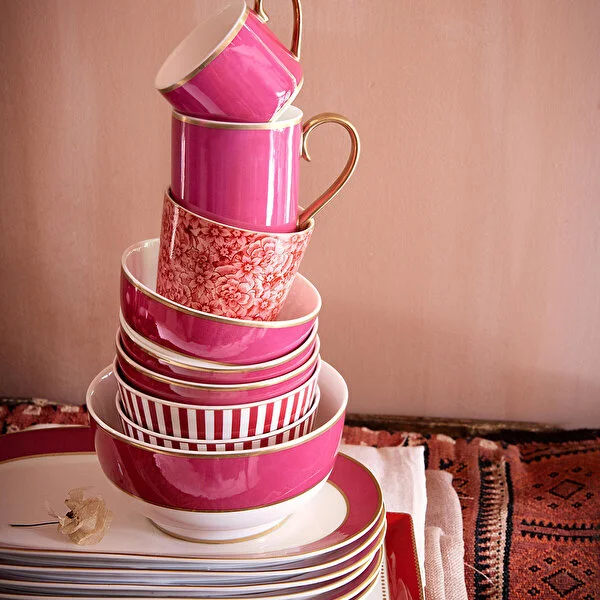 Chique Pembe Oval Tabak 28x16x2 cm