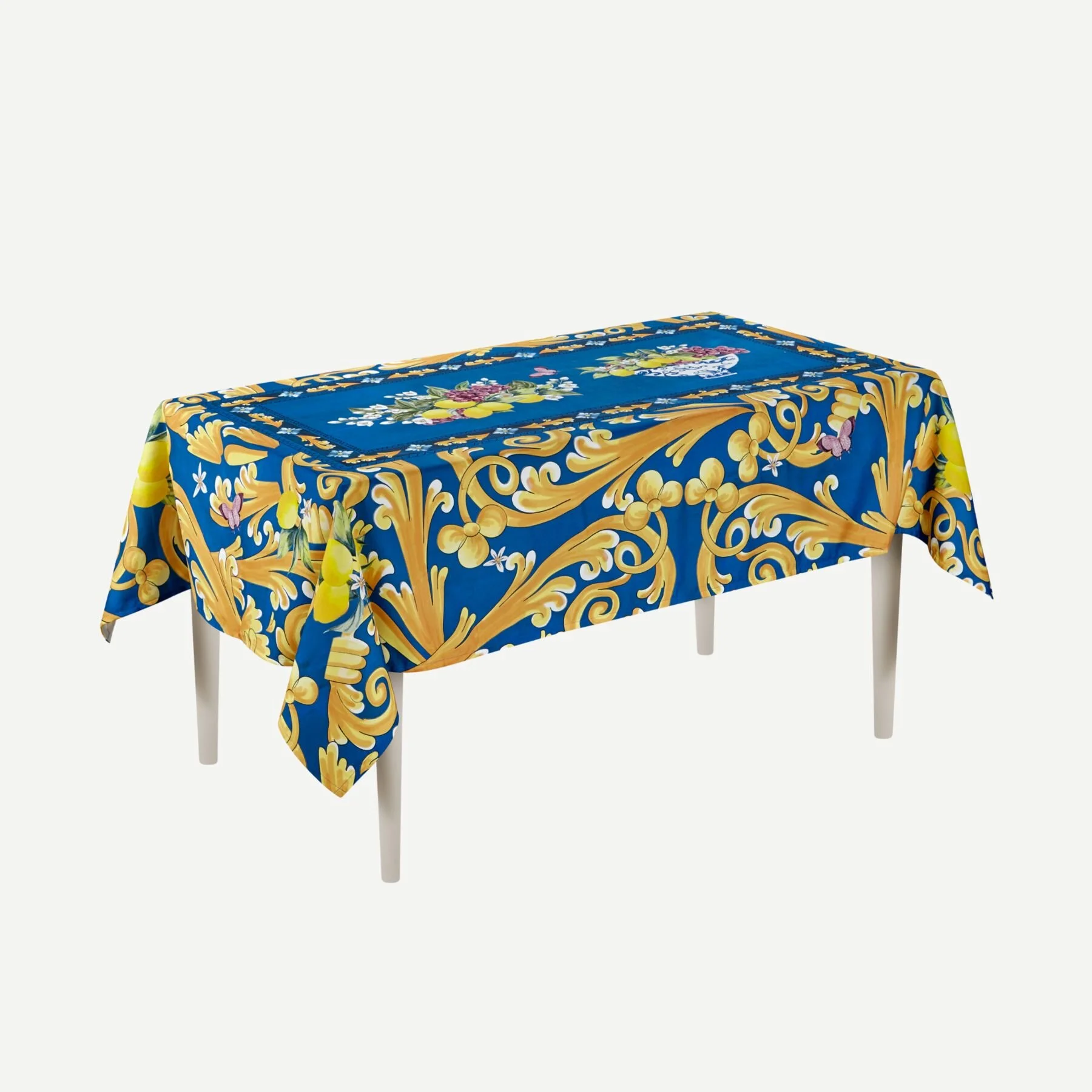 CAPRI MASA ÖRTÜSÜ MAVİ DESENLİ 150*230 CM