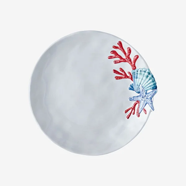 Mercan Beyaz Çukur Tabak 23 cm
