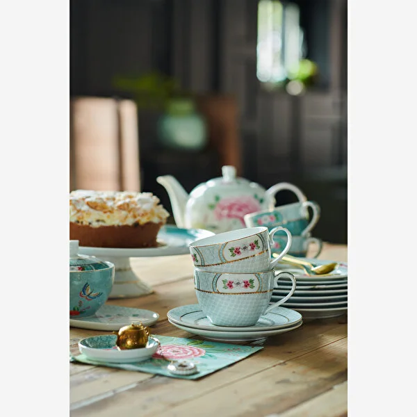 Blushing Birds Beyaz Çay Fincanı 280 ml. 