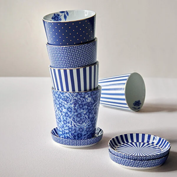 Royal Karolu Mavi Kulpsuz Mug 230 ml