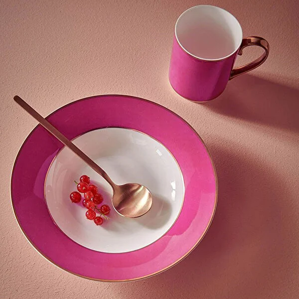 Chique Pembe Çorba Tabağı 23,5 cm