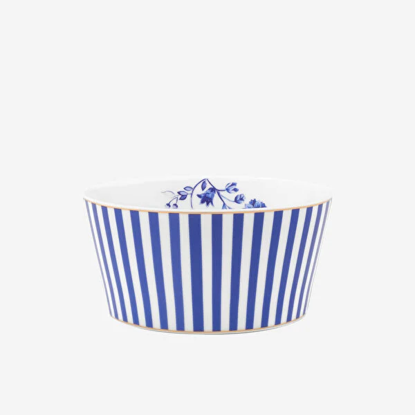Royal Çizgili Mavi Kase 12 cm 