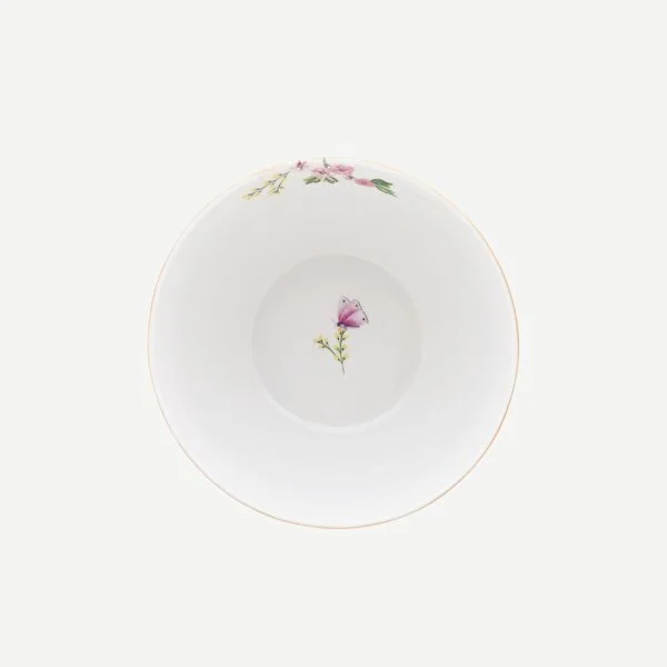 Blushing Birds Beyaz Kase 15 cm   