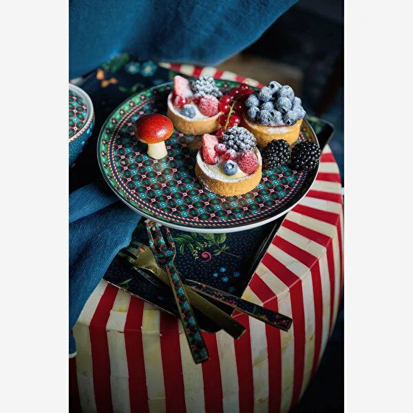 Berry Blues Yeşil Mini Kek Standı 21 cm 