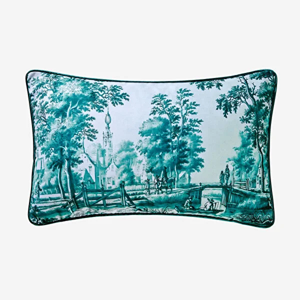 ROMANCE YEŞİL KADIFE YASTIK 30*50 CM