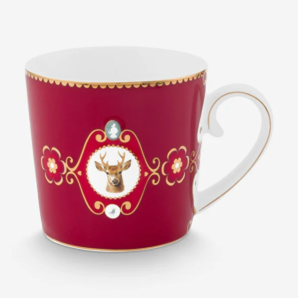 Love Birds Geyikli Kırmızı Küçük Mug 150 ml   8721009944547