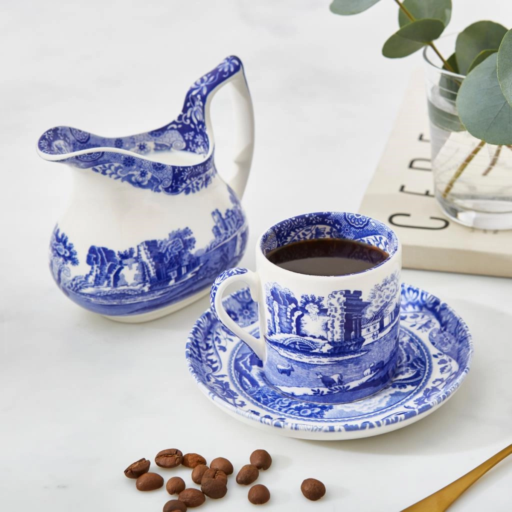 BLUE ITALIAN KAHVE FİNCAN +TABAĞI