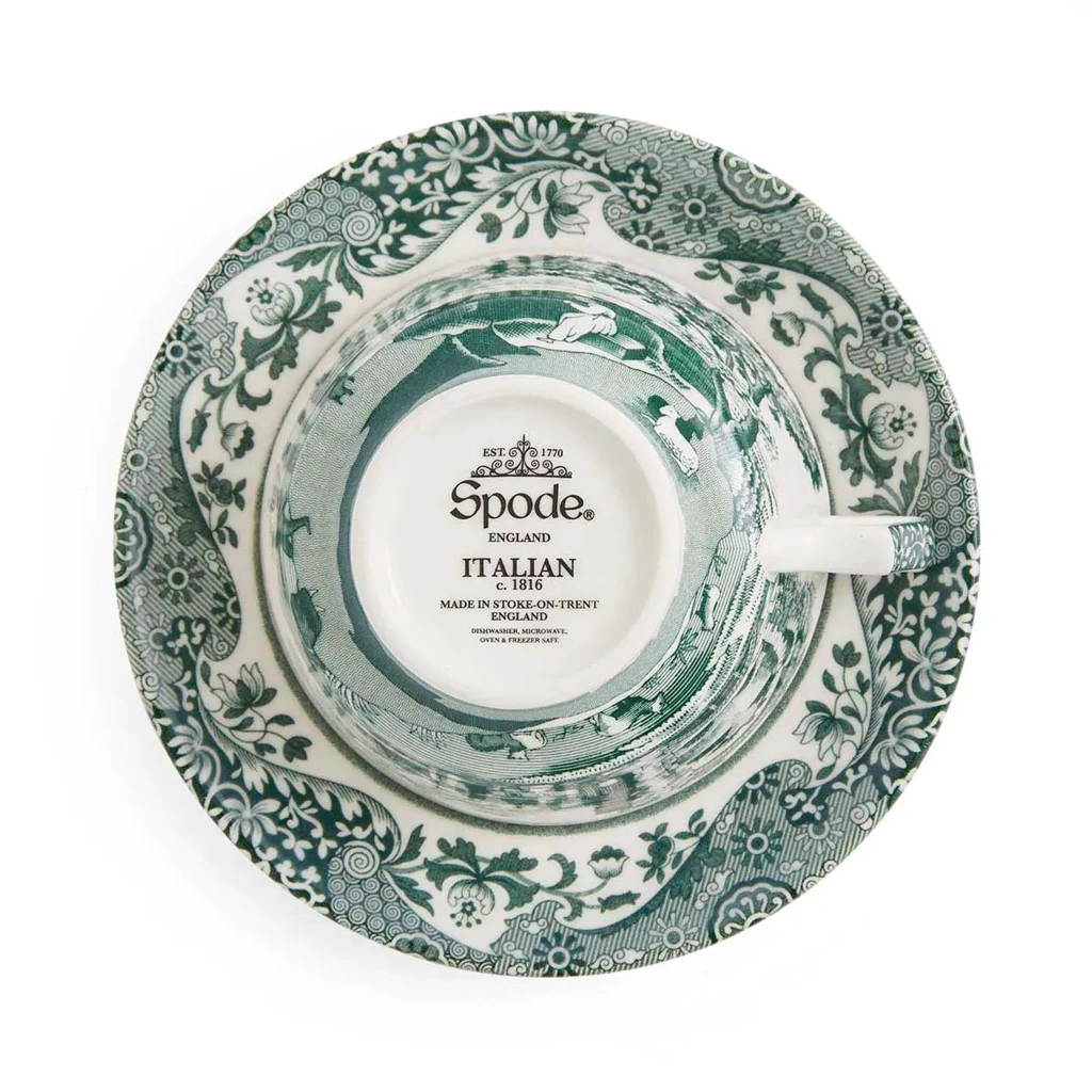 GREEN ITALIAN ÇAY FİNCAN+TABAĞI