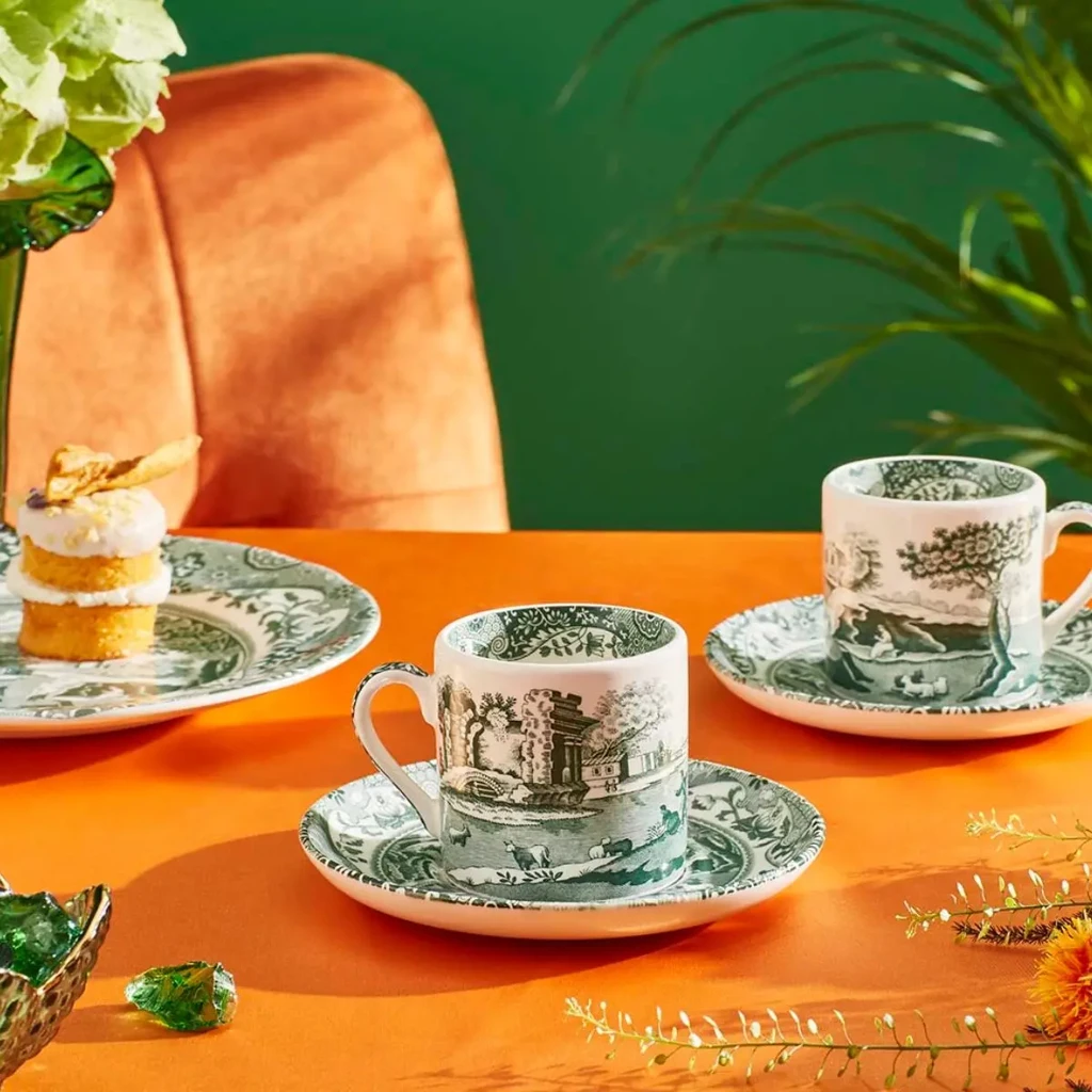 GREEN ITALIAN KAHVE FİNCAN+TABAĞI