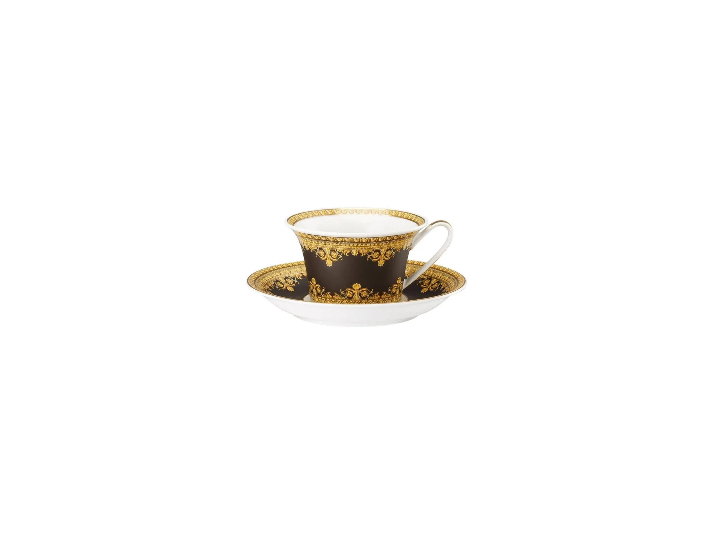 Çay Fincan-Tabak Baroque Nero   4012437362336