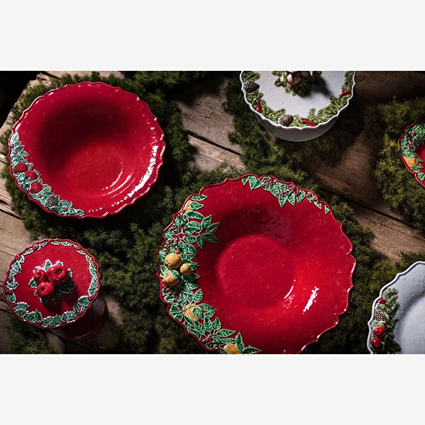 Garland Kırmızı Servis Tabağı 35,5 cm 