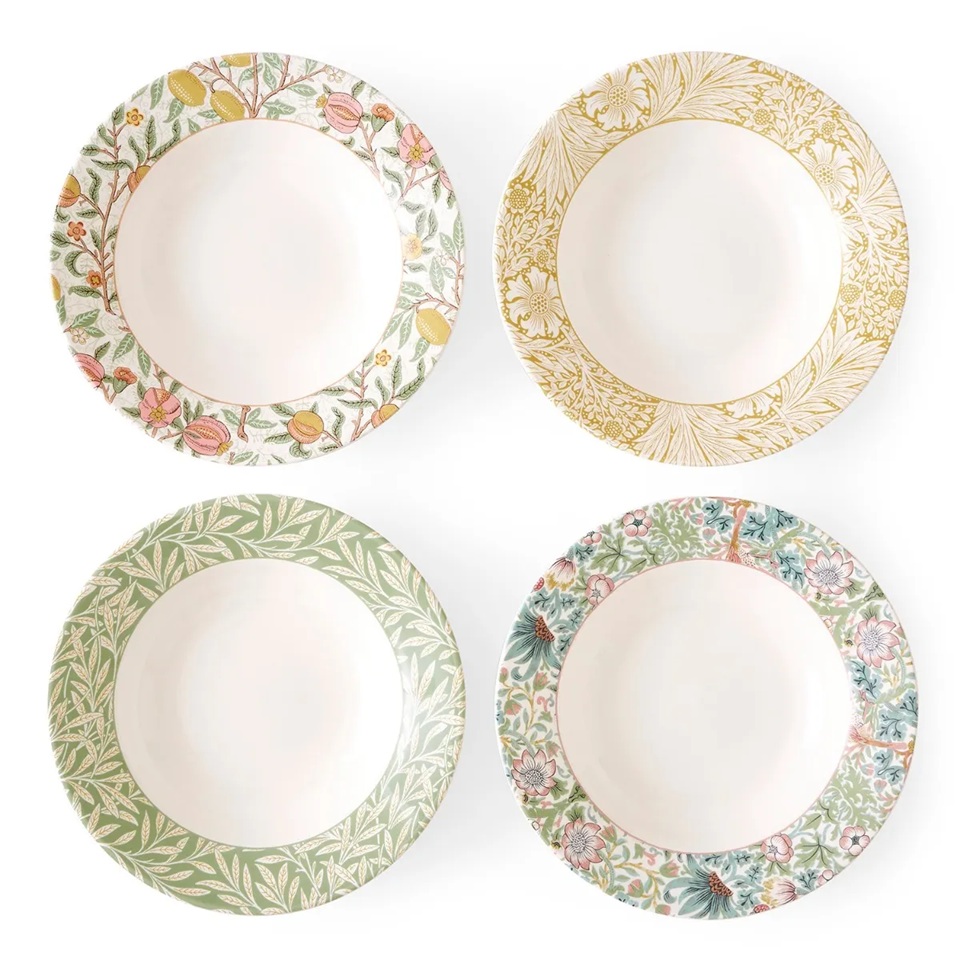 Spode Morrıs & Co 19 Cm - 4Lu Assortı Kase Setı (Ca)
